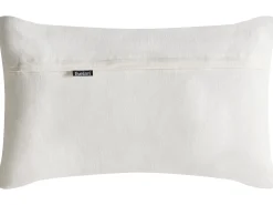 Sæt af 2 pyntepuder LANSIUM Bomuld 30 x 50 cm 45 x 45 cm Hvid Plante mønster
