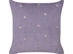 Sæt af 2 pyntepuder LAVATERA 45 x 45 cm Lilla Blomstermønster