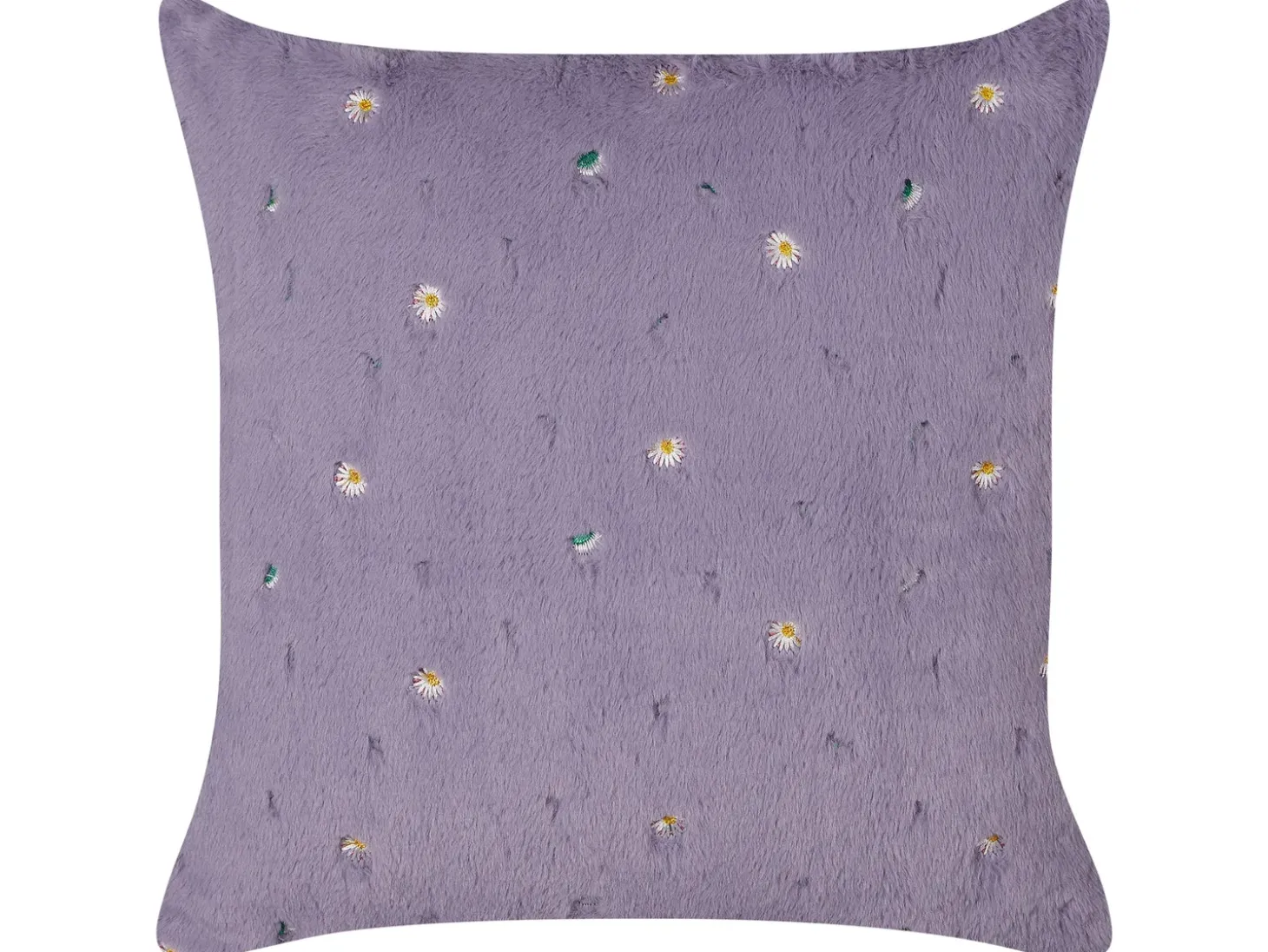 Sæt af 2 pyntepuder LAVATERA 45 x 45 cm Lilla Blomstermønster