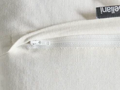 Sæt af 2 pyntepuder MADHUCA Bomuld 30 x 50 cm Hvid Blomstermønster
