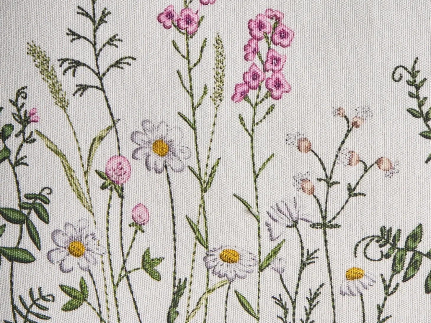 Sæt af 2 pyntepuder MADHUCA Bomuld 30 x 50 cm Hvid Blomstermønster