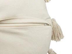 Sæt af 2 pyntepuder MADIA Bomuld 45 x 45 cm Lys Beige Ensfarvet