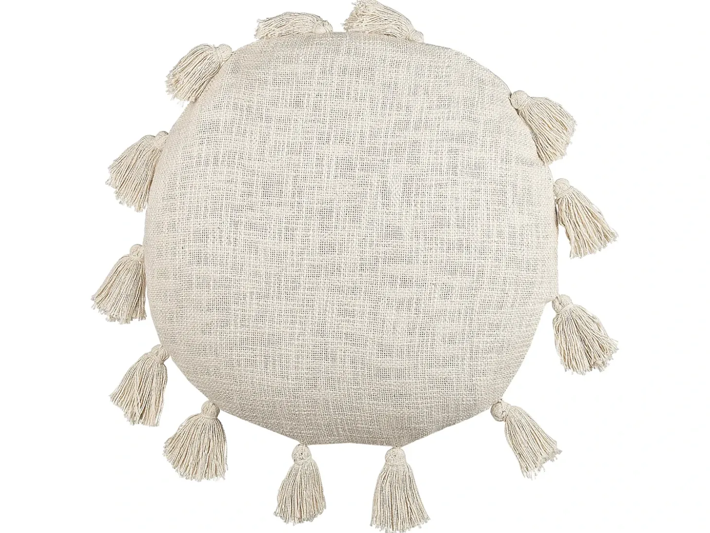 Sæt af 2 pyntepuder MADIA Bomuld 45 x 45 cm Lys Beige Ensfarvet
