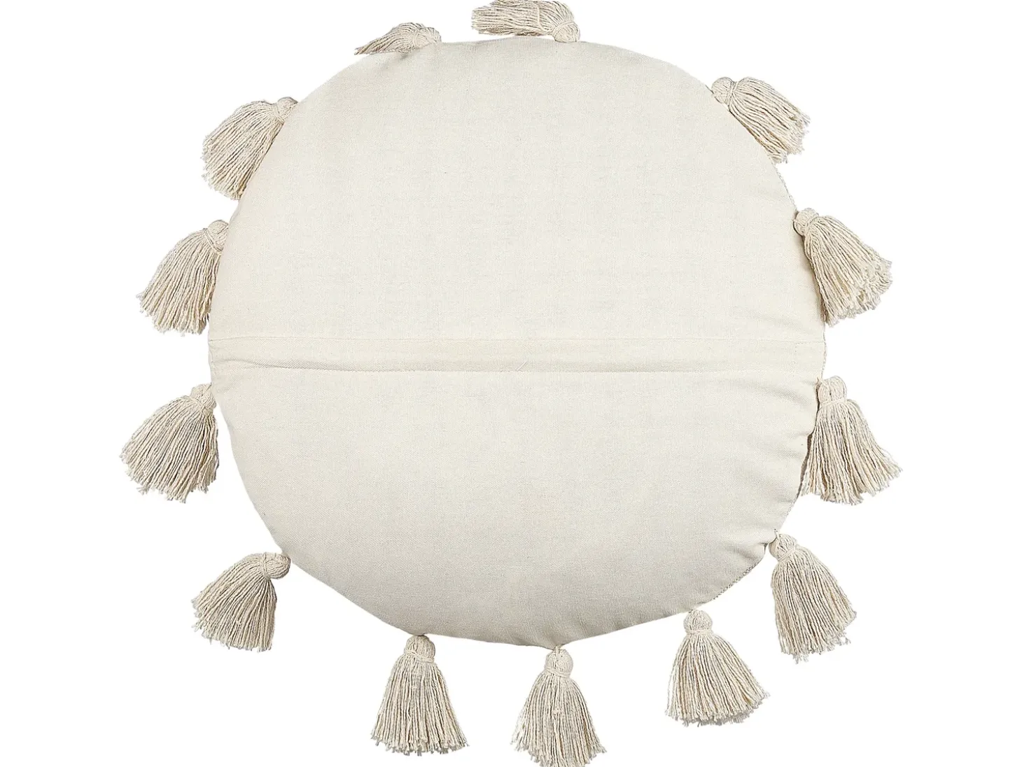 Sæt af 2 pyntepuder MADIA Bomuld 45 x 45 cm Lys Beige Ensfarvet