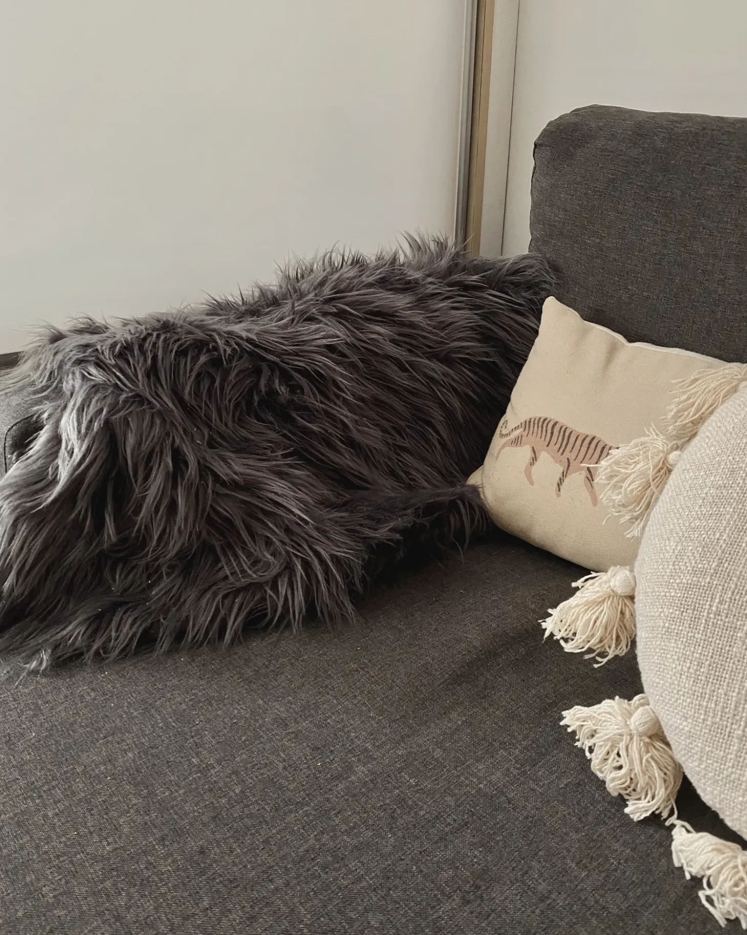 Sæt af 2 pyntepuder MADIA Bomuld 45 x 45 cm Lys Beige Ensfarvet