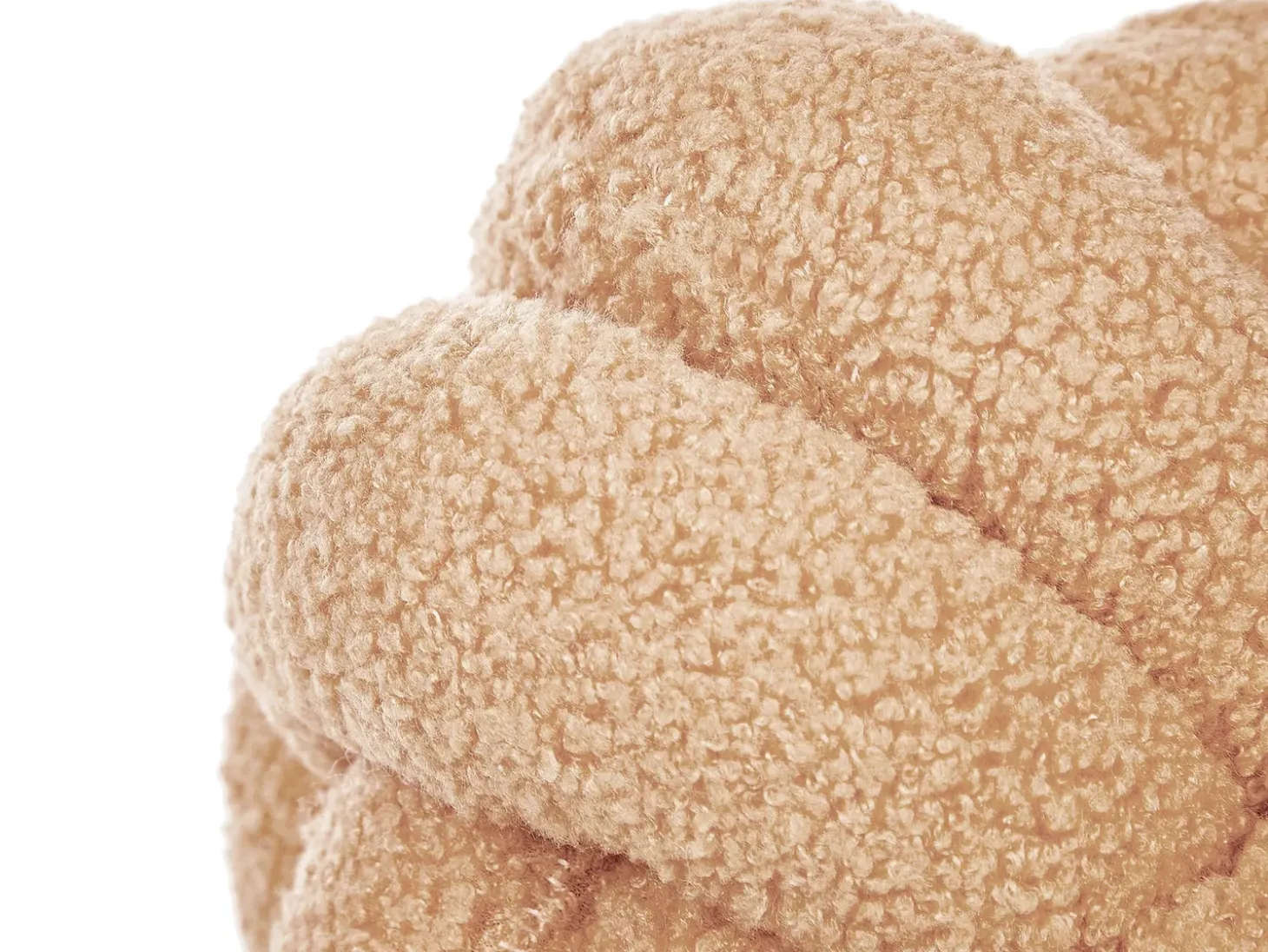 Sæt af 2 pyntepuder MALNI Boucle 19 x 19 cm Sand Beige Ensfarvet