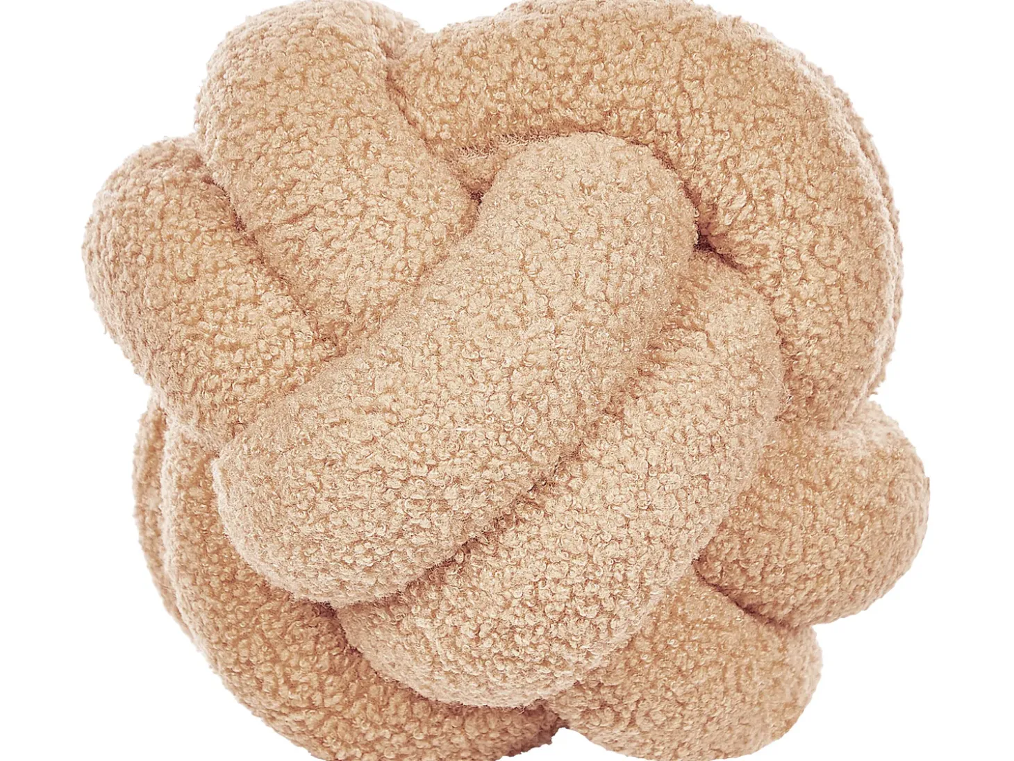 Sæt af 2 pyntepuder MALNI Boucle 19 x 19 cm Sand Beige Ensfarvet