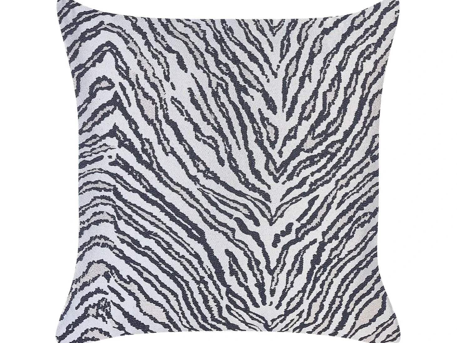 Sæt af 2 pyntepuder MANETTI 45 x 45 cm Sort/hvid Dyremønster