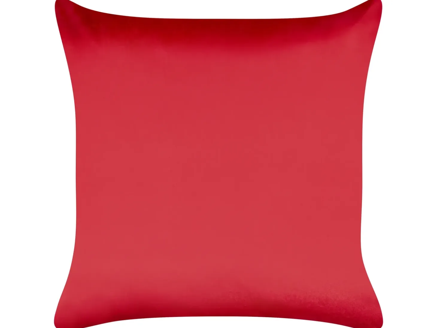 Sæt af 2 pyntepuder MARSHMALLOW Velour 45 x 45 cm Rød Julemønster