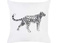 Sæt af 2 pyntepuder MARULA Bomuld 45 x 45 cm Hvid Dyremønster