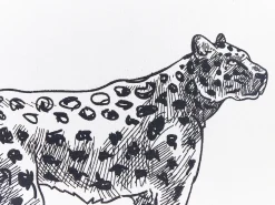 Sæt af 2 pyntepuder MARULA Bomuld 45 x 45 cm Hvid Dyremønster