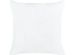 Sæt af 2 pyntepuder MINDALA Hør 50 x 50 cm Cremehvid Tekst