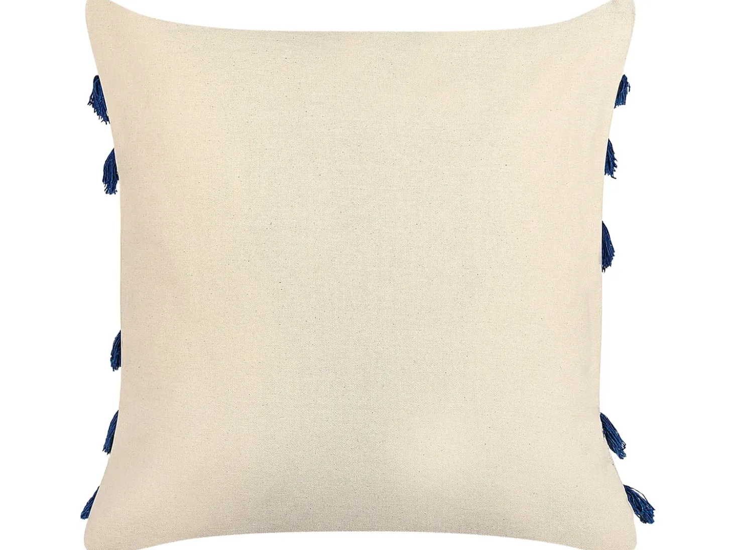 Sæt af 2 pyntepuder PLEIONE Bomuld 45 x 45 cm Navy Blå Geometrisk mønster