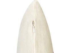 Sæt af 2 pyntepuder PLUMERIA Bomuld 45 x 45 cm Beige Tekst