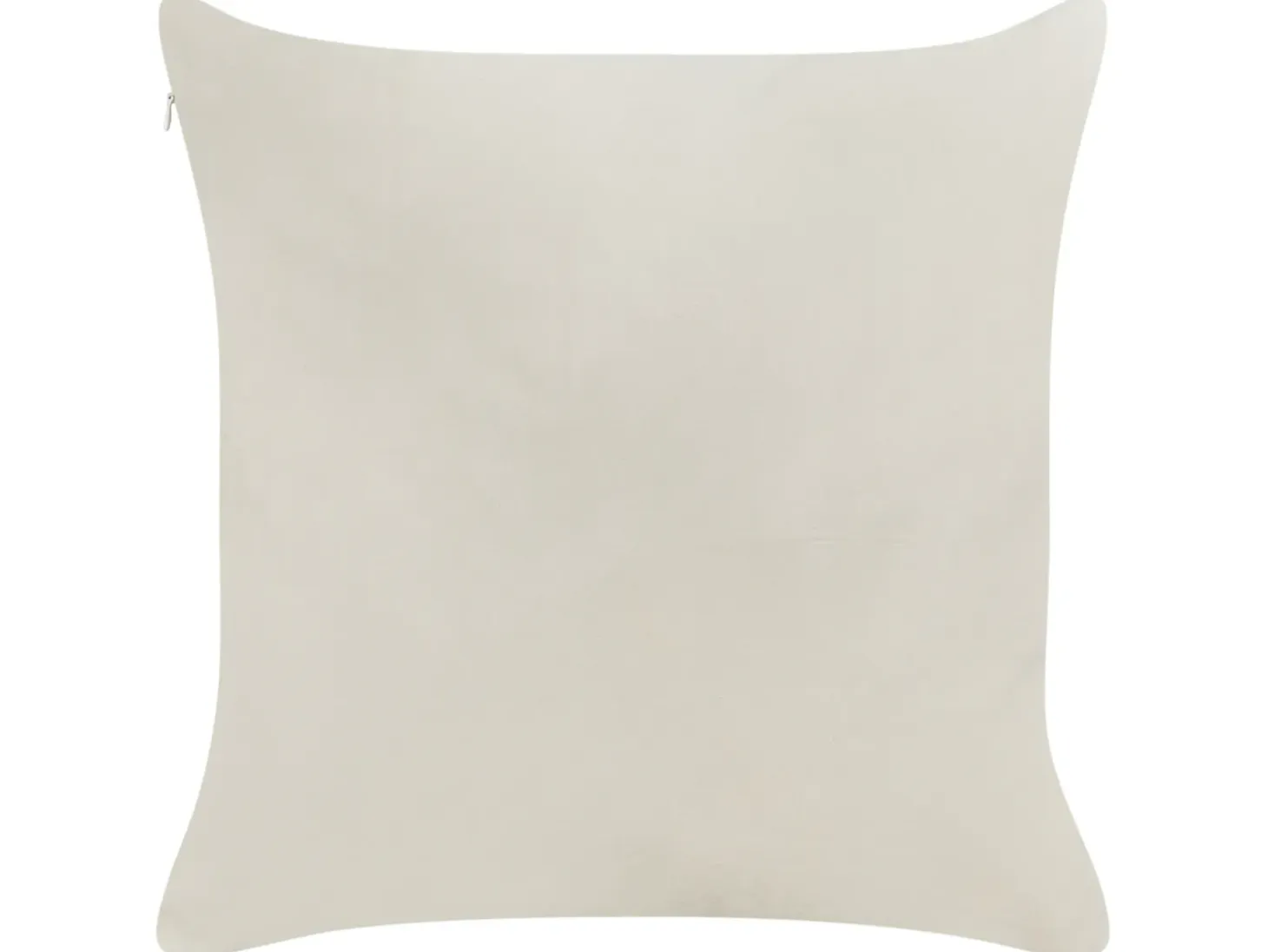Sæt af 2 pyntepuder PRALINE Velour 45 x 45 cm Hvid Julemønster
