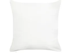 Sæt af 2 pyntepuder PRETZEL Bomuld 45 x 45 cm Hvid Julemønster