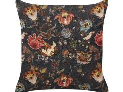 Sæt af 2 pyntepuder RAMONDA Velour 45 x 45 cm Multifarvet Blomstermønster