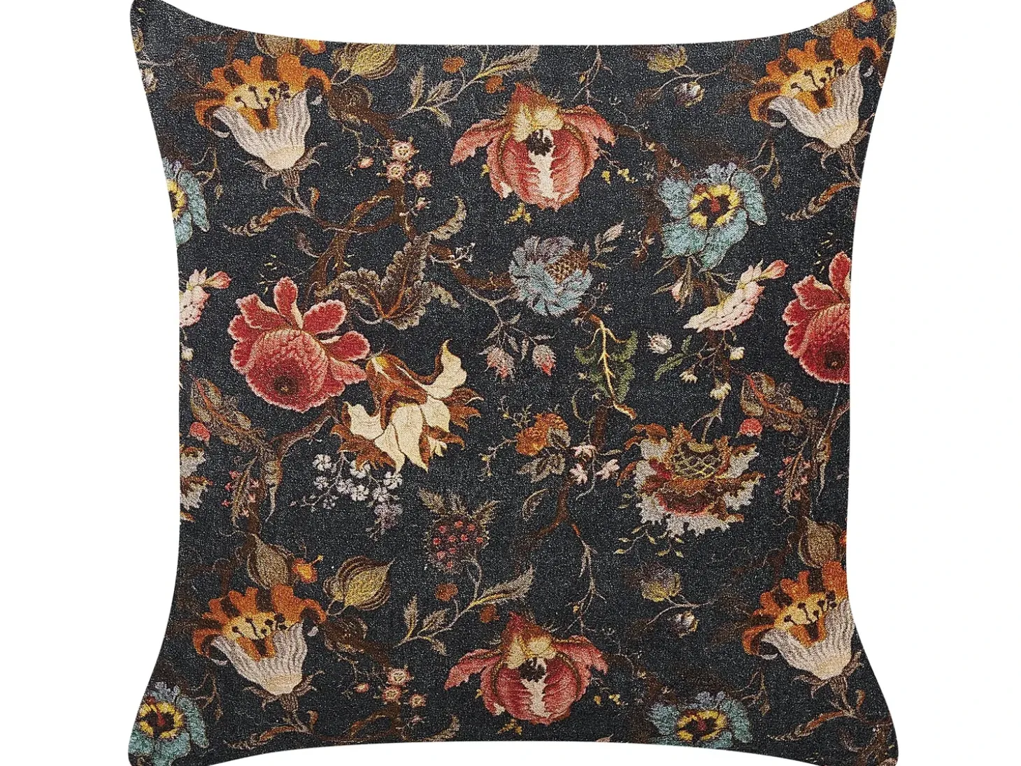 Sæt af 2 pyntepuder RAMONDA Velour 45 x 45 cm Multifarvet Blomstermønster