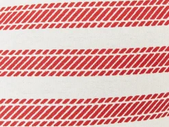 Sæt af 2 pyntepuder RUBIA Bomuld 45 x 45 cm Rød Stribet mønster