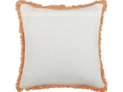 Sæt af 2 pyntepuder SATIVUS Bomuld 45 x 45 cm Orange Blomstermønster