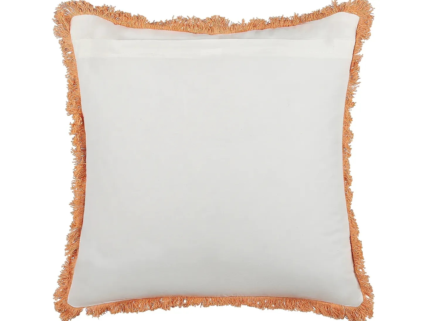 Sæt af 2 pyntepuder SATIVUS Bomuld 45 x 45 cm Orange Blomstermønster