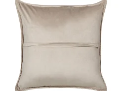 Sæt af 2 pyntepuder SENECIA Boucle 45 x 45 cm Beige Ensfarvet