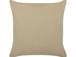 Sæt af 2 pyntepuder SENECIO Bomuld 45 x 45 cm Beige Geometrisk mønster