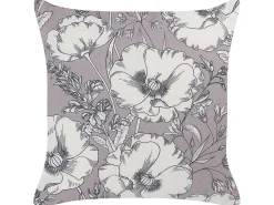 Sæt af 2 pyntepuder SOPHORA 45 x 45 cm Grå Blomstermønster