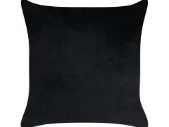 Sæt af 2 pyntepuder TALINUM Velour 45 x 45 cm Sort Dyremønster