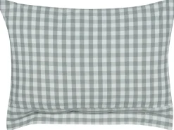 Sæt af 2 pyntepuder TALYA 40 x 60 cm Mintgrøn Ternet mønster
