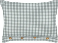 Sæt af 2 pyntepuder TALYA 40 x 60 cm Mintgrøn Ternet mønster