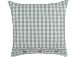 Sæt af 2 pyntepuder TALYA 45 x 45 cm Mintgrøn Ternet mønster