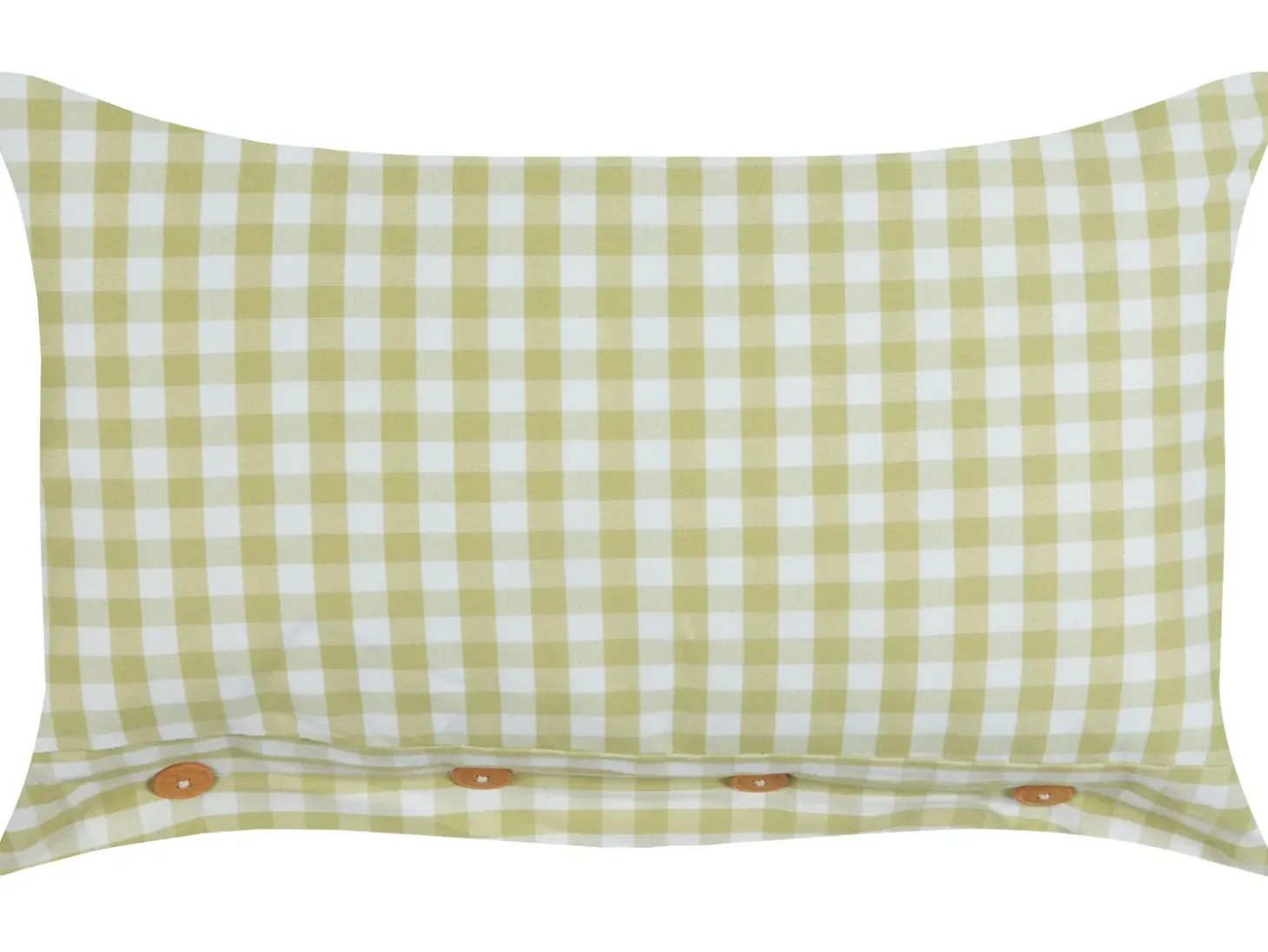 Sæt af 2 pyntepuder TALYA 40 x 60 cm Olivengrøn Ternet mønster