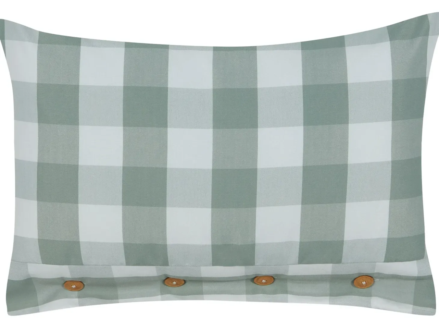 Sæt af 2 pyntepuder TAMNINE 40 x 60 cm Mintgrøn Ternet mønster