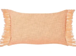 Sæt af 2 pyntepuder TANSY Bomuld 40 x 60 cm Orange Ensfarvet