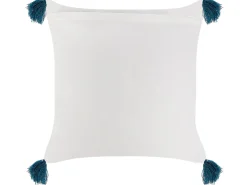 Sæt af 2 pyntepuder TILIA Bomuld 45 x 45 cm Blå Geometrisk mønster