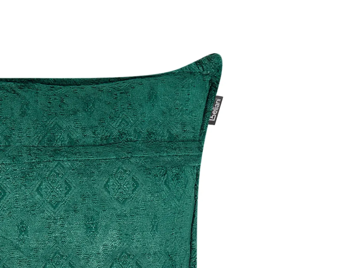 Sæt af 2 pyntepuder VERPIS Bomuld 50 x 50 cm Smaragdgrøn Ensfarvet