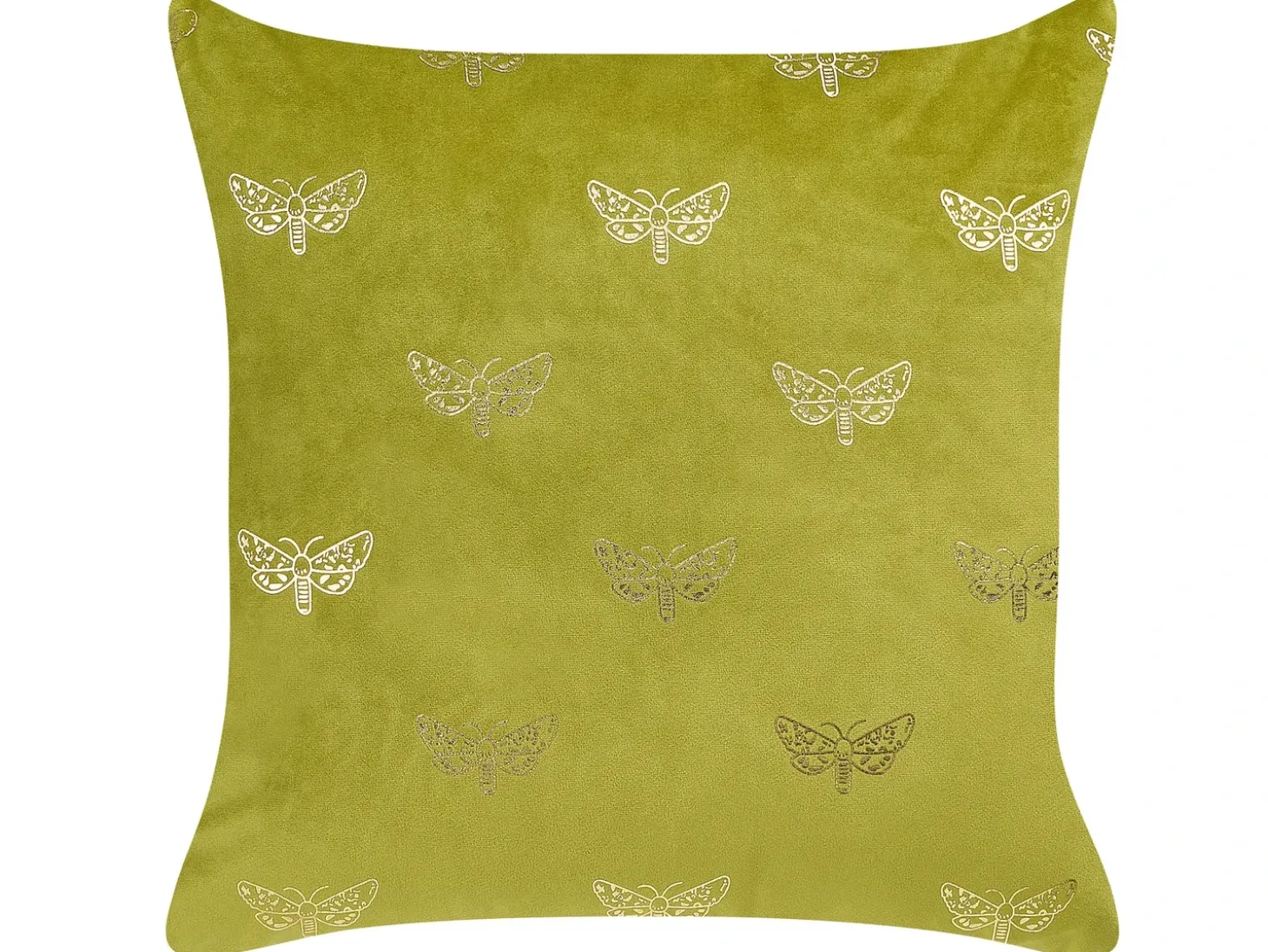 Sæt af 2 pyntepuder YUZURI Velour 45 x 45 cm Lysegrøn Dyremønster