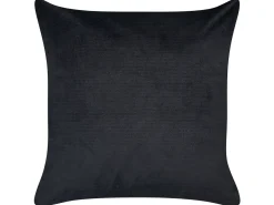 Sæt af 2 pyntepuder YUZURI Velour 45 x 45 cm Sort Dyremønster