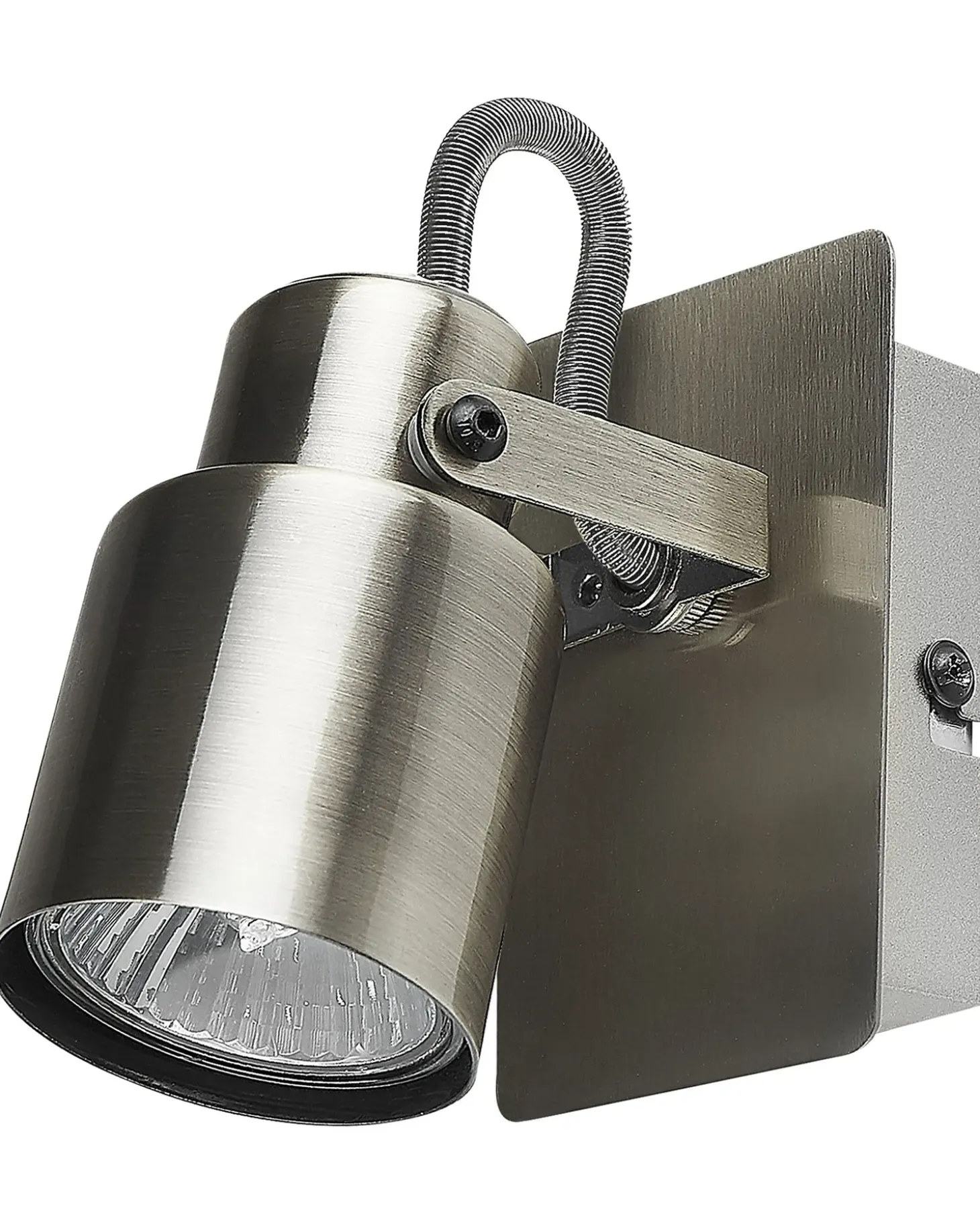 Sæt af 2 spotlight-lamper BONTE Sølv Metal Justerbar