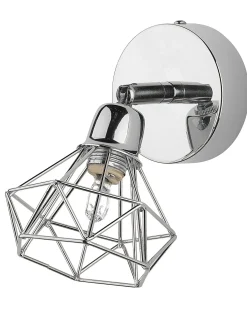 Sæt af 2 spotlight-lamper ERMA Sølv Metal Justerbar