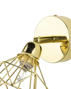 Sæt af 2 spotlight-lamper ERMA Guld Metal Justerbar