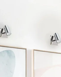 Sæt af 2 spotlight-lamper ROSETTA Sølv Metal Justerbar