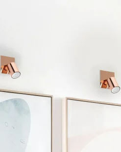 Sæt af 2 spotlight-lamper TIGRIS Kobber Metal Justerbar
