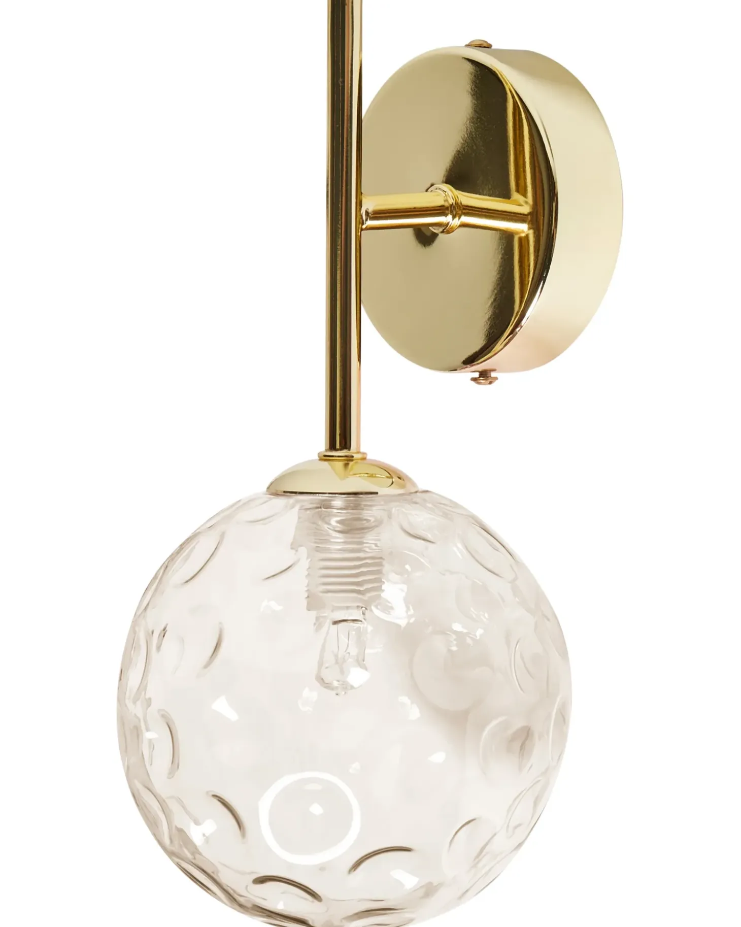 Sæt af 2 væglamper ANADYR Beige Glas