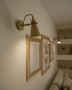 Sæt af 2 væglamper MOYOLA Beige Metal Justerbar