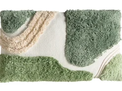 Sæt med 3 dekorative puder ALSTONIA Bomuld 30 x 50 cm 45 x 45 cm Grøn Abstraktmønster