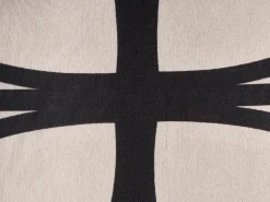 Sæt med 3 dekorative puder AGATHIS Bomuld 30 x 50 cm Sort/beige Abstraktmønster