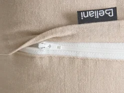 Sæt med 3 dekorative puder AGATHIS Bomuld 30 x 50 cm Sort/beige Abstraktmønster