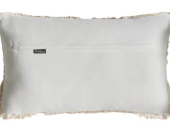 Sæt med 3 dekorative puder ALSTONIA Bomuld 30 x 50 cm 45 x 45 cm Beige Abstraktmønster